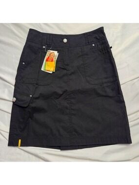 Lole Cheery Hiking Utility Skirt Black Size 4 NWT